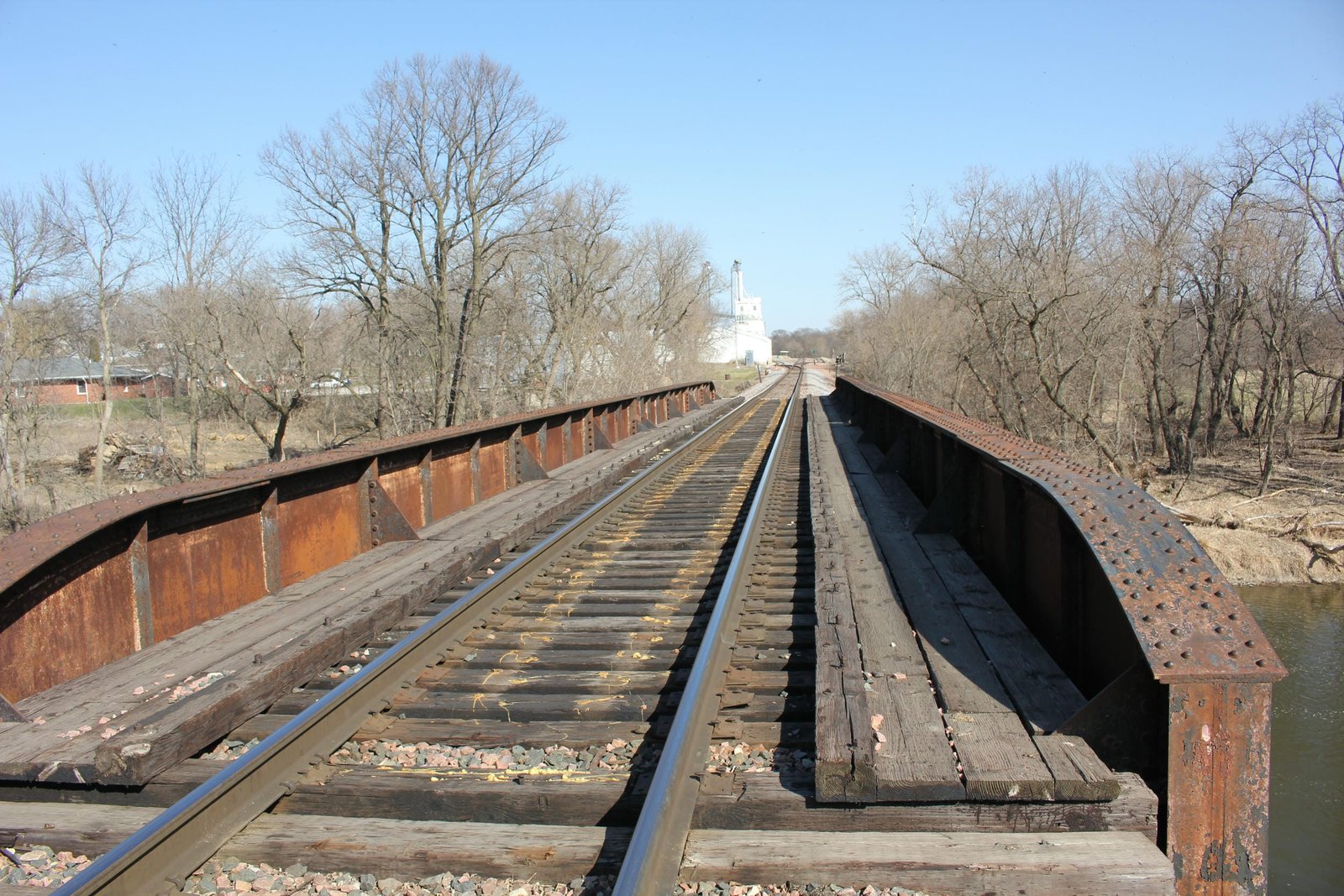 Looking east